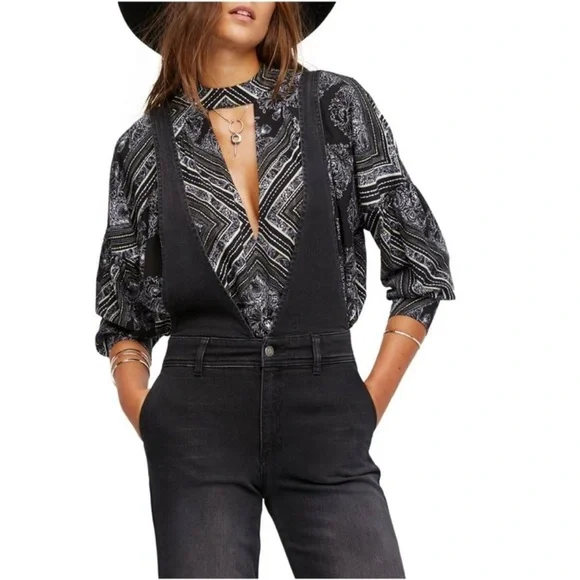 Free People Womens Walking On A Dream Tunic Blouse - Picture 3 of 12